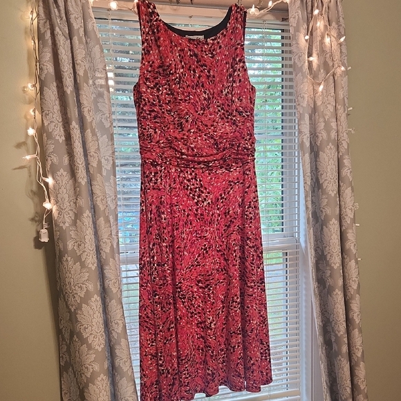Elegant Sleeveless Red Dress - Picture 1 of 3